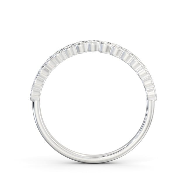 Isla Half Eternity Round Lab Diamond Open Bezel Setting Ring